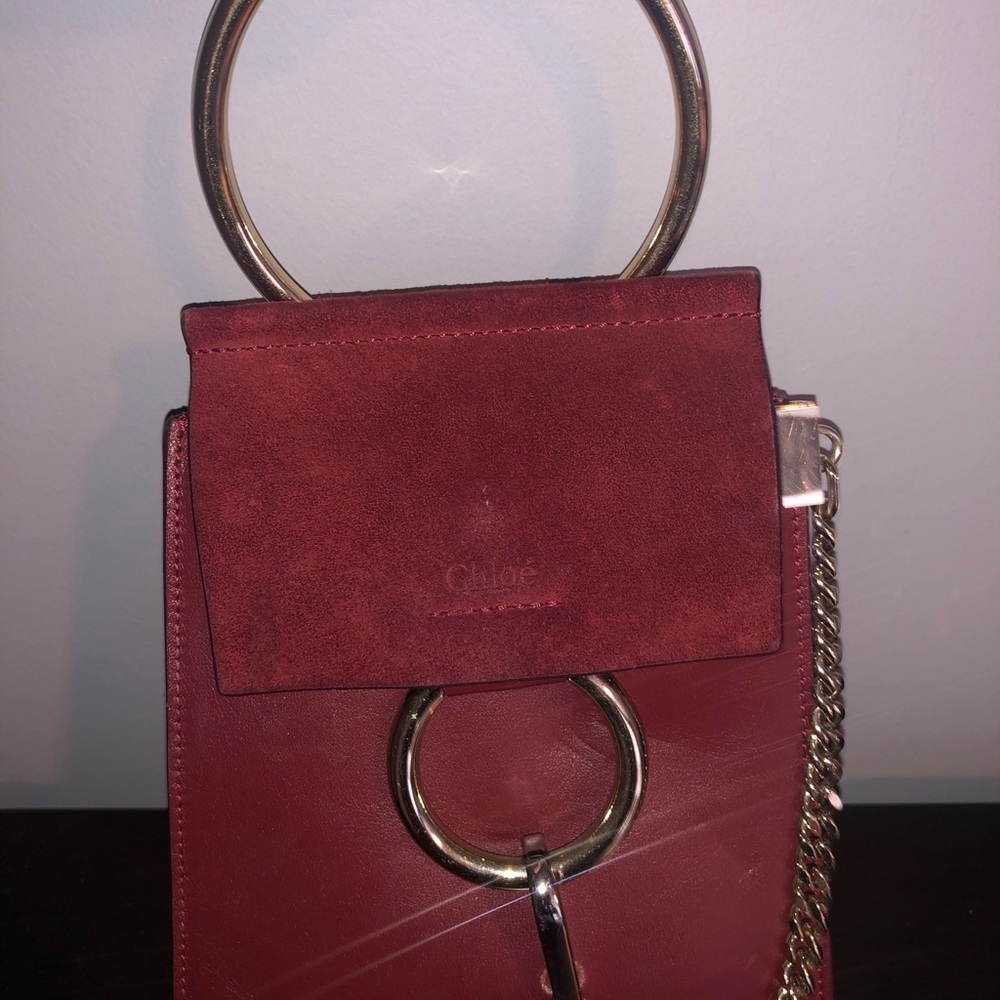 Faye Bracelet Mini Leather And Suede Shoulder Bag